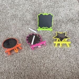 Colorful Mini Chalkboard Easels
